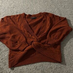 Almost Famous Knit Cropped Sweater